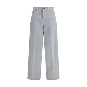 Haikure Blue Cotton Straight-Leg Women's Jeans